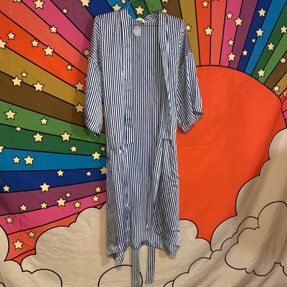 Vintage Victoria's Secret Silk Stripped Robe 🌵 OS - Picture 2 of 9